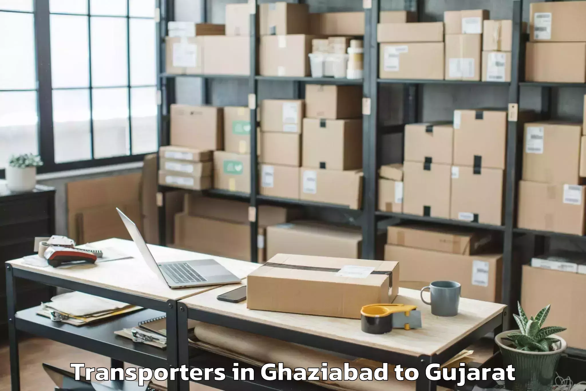 Book Ghaziabad to Zer Transporters Online